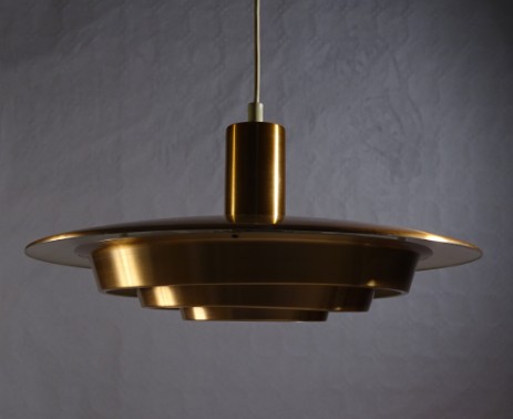 kupferlamellen ufo deckenleuchte 1955