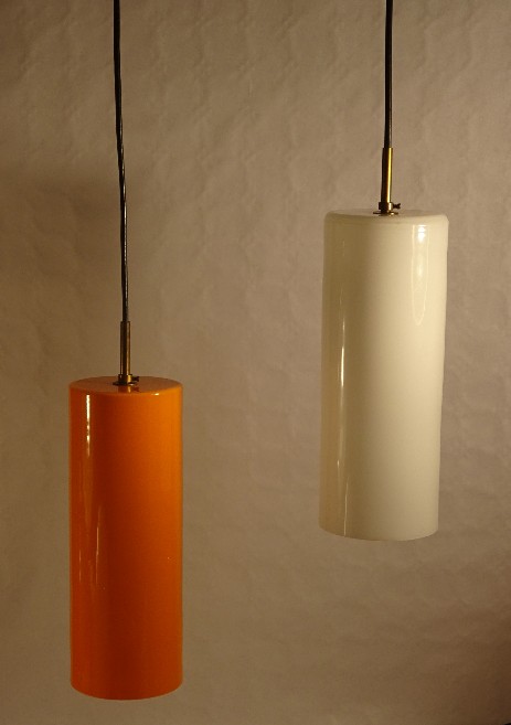 paar glastuben von paolo venini italien um 1955