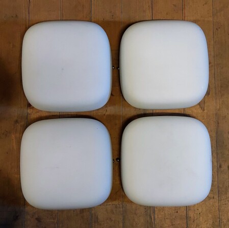 regent deckenleuchten rundeck 25 x 25 1960 opalglas