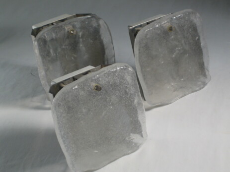 3 einzelne kalmar appliquen eisplatte um 1960