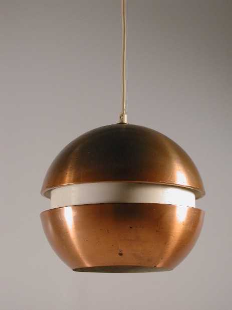 lyfa kupferleuchte globe 50erjahre