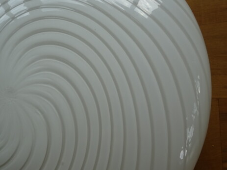 36 cm streifenglas cloche murano Italien 1970 swirl glass lamp