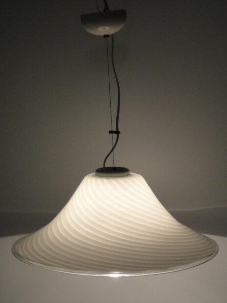 swirlglass murano ceiling lamps ca 1970