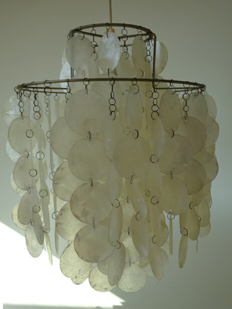 verner panton fun 2 dm muschelleuchte 1960