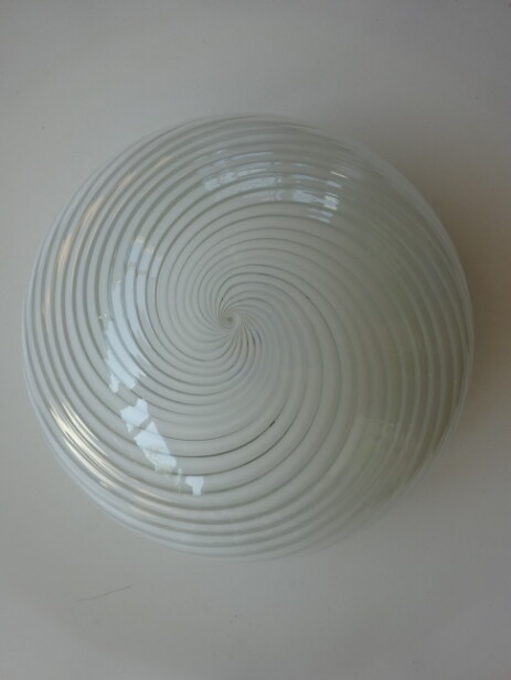 murano italy swirlglass ceiling lamp walllight 60s design