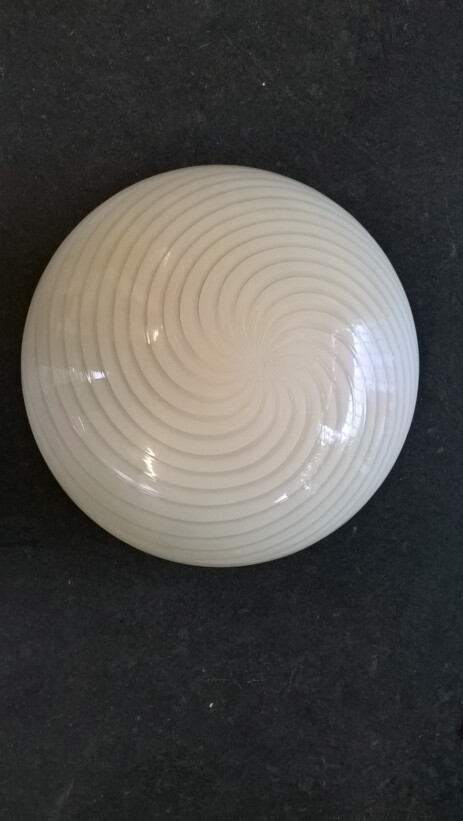 big murano swirl glass ceiling lamp wall sconce seventies design