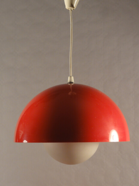 70erjahre plexileuchte im stil von verner panton