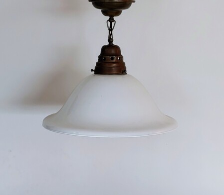 Opalglas Jugendstil Deckenleuchte 1910 art nouveau