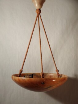 alabasterleuchte bernsteinfarbig 1930