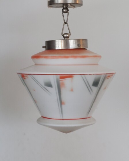 art déco konstruktive geometrische deckenleuchte 1930 