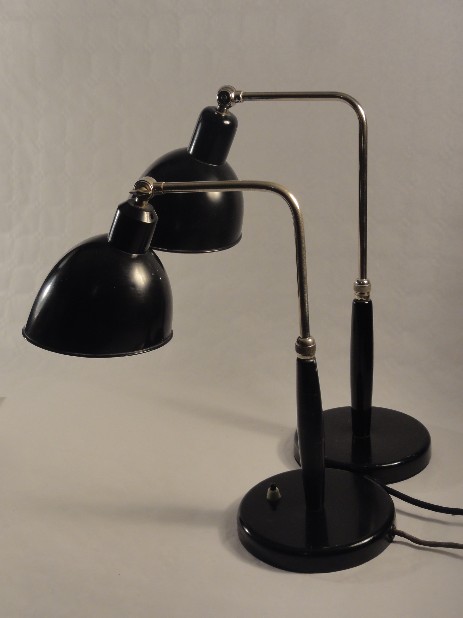 bauhaus paar kleine goetheleuchten christian dell um 1928