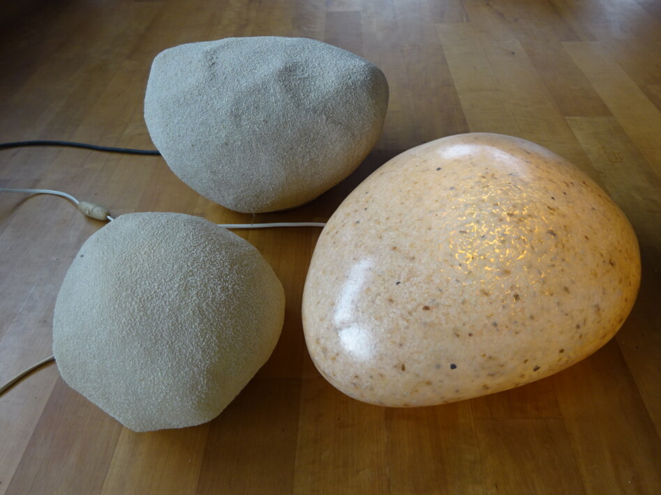 rock lamps andré cazenave origianl 1960 1970