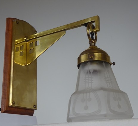 secession jugendstil applique wandleuchte stil koloman moser 1910