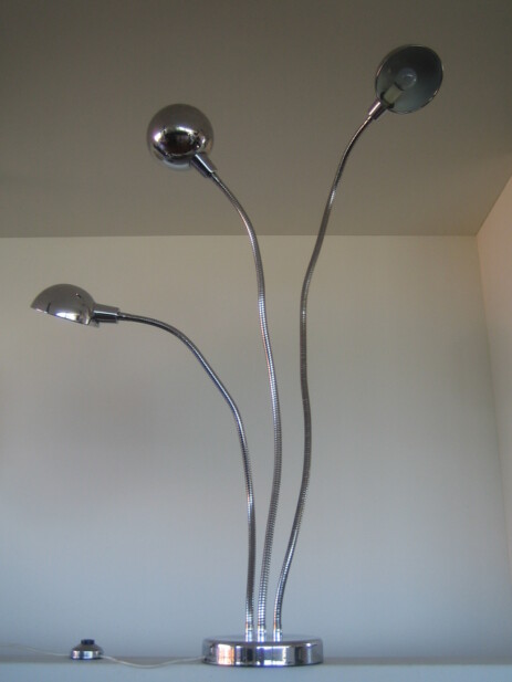charlotte perriand flexarm stehleuchte chrom um 1970