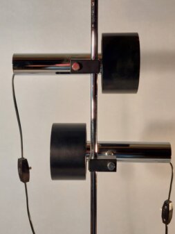 Edi Franz swisslamps international doppelspot schwarz 1960