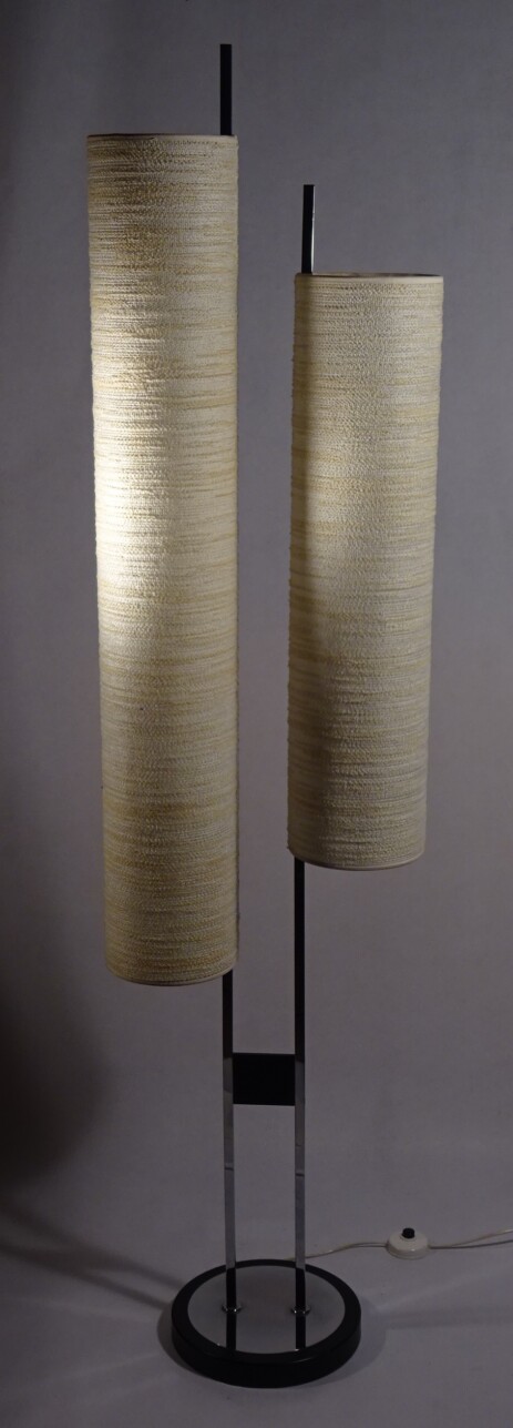 Lemag Jakobstal textilröhren stehleuchte mit wollbezug