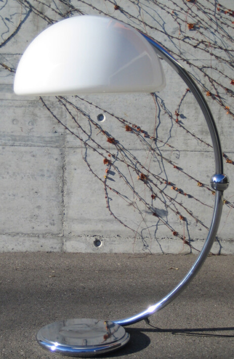 Elio Martinelli Serpente gross Chrom 1965 Martinelli Luce