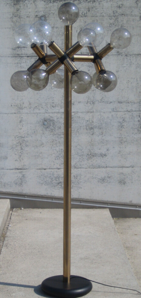 trix und robert haussmann 13 bulbd floor lamp seventies