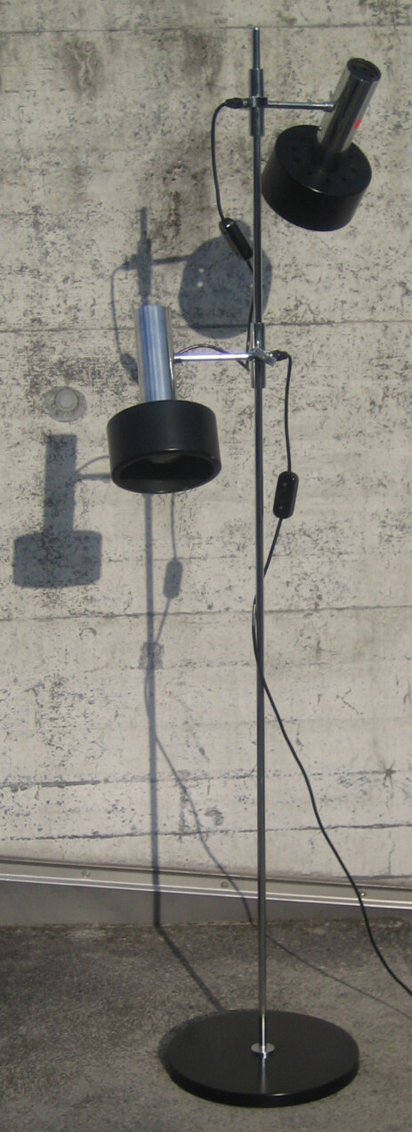 sehr massiver schwarzer doppelspot 60erjahre