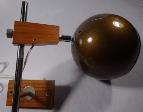 70s design bulb spot wooden parts